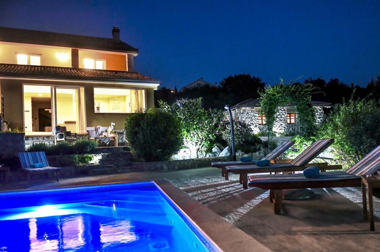 *****Pool House With Beautiful Seaview,Big Garden And Old Tavern***** Rijeka Zewnętrze zdjęcie